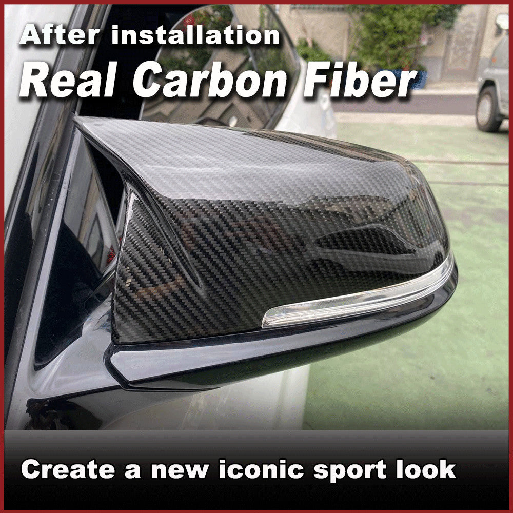 2x REAL Carbon Side Mirror Cover for BMW F20 F21 F22 F30 F32 F33 F34 F36 X1 E84
