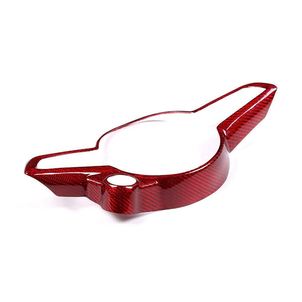Red Carbon Fiber Steering Wheel Panel Trim for Alfa Romeo Giulia / for Stelvio 2020+