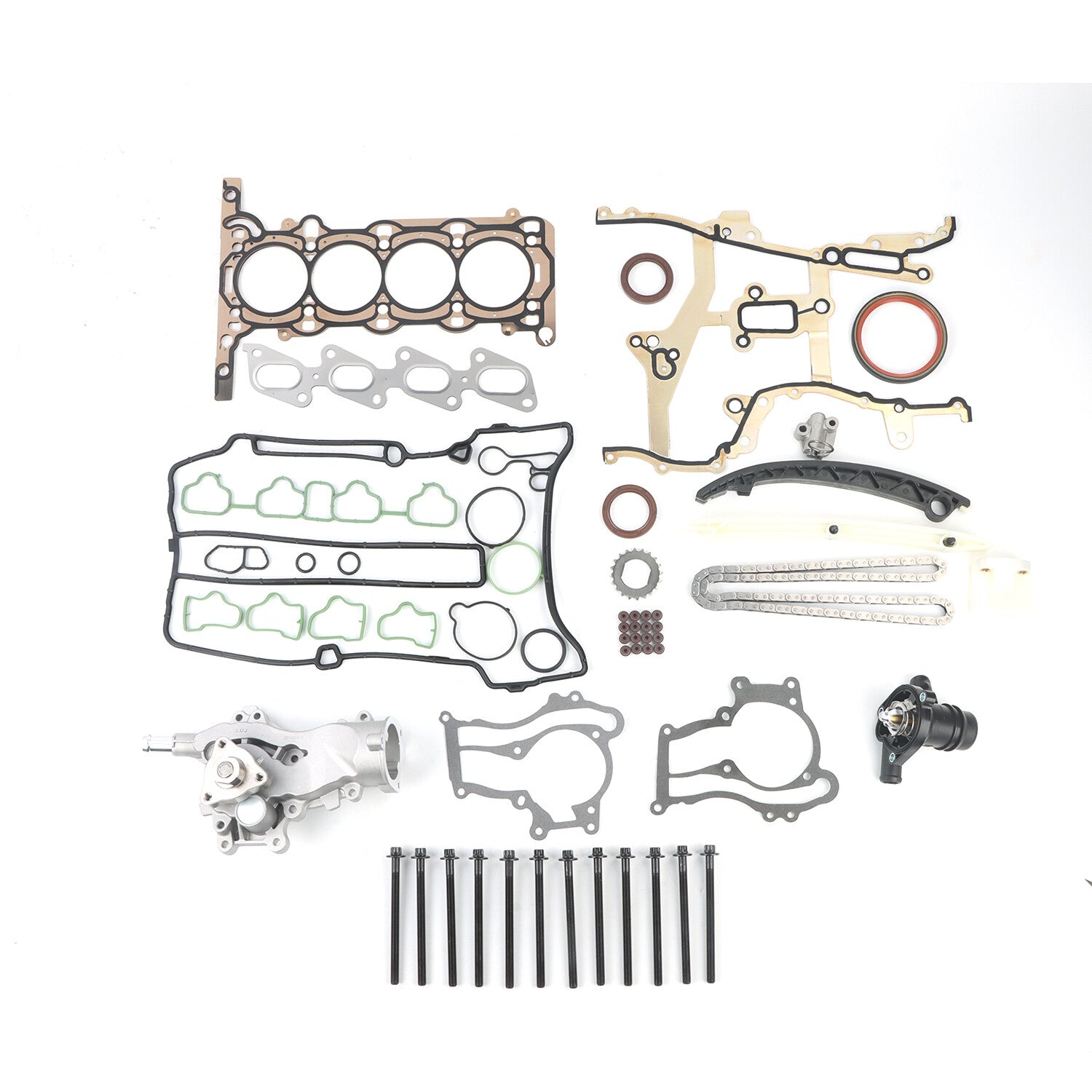 Head Gasket Bolts Timing Chain Kit for 2011-15 for Chevrolet Sonic for Cruze for Buick 1.4L