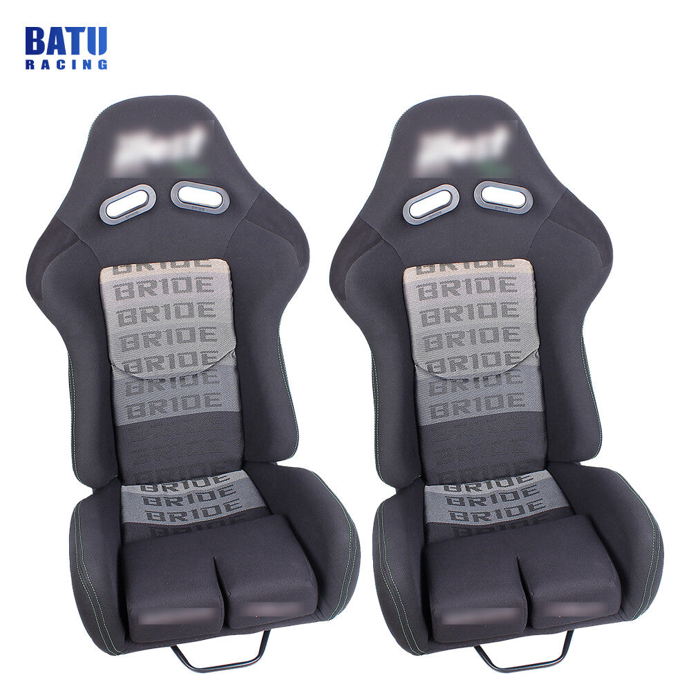 1Pair BRIDE Small Size Seats Low Max JDM Racing Seats+FRP Backrest+Slider Rail