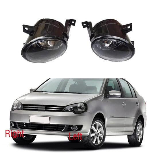 Pair Front Bumper DRL Fog Light Lamp Frame Lid Bezel for VW Polo 5 MK5 2011-2013