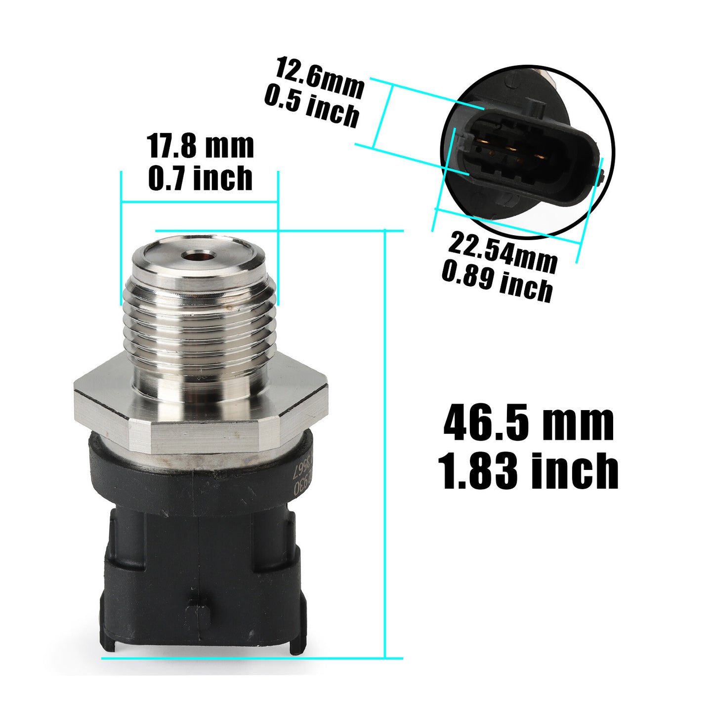 Fuel rail pressure sensor 0281002930 is suitable for Ievco, for MAN , TGL, TGX, TGM, and for Volkswagen vehicles.
