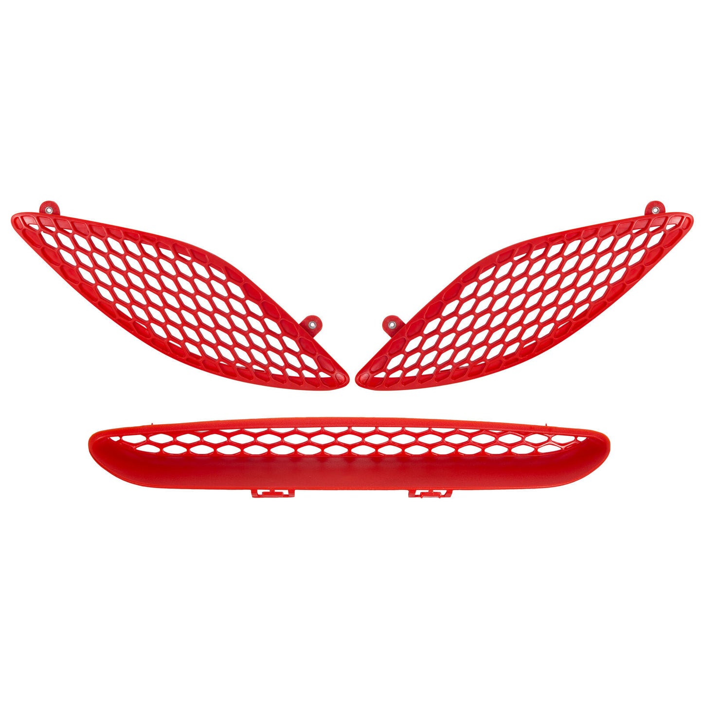 Hood Bezel Front Trim Grille Kit RED for 2015-2020 for Dodge Charger GT SRT Hellcat