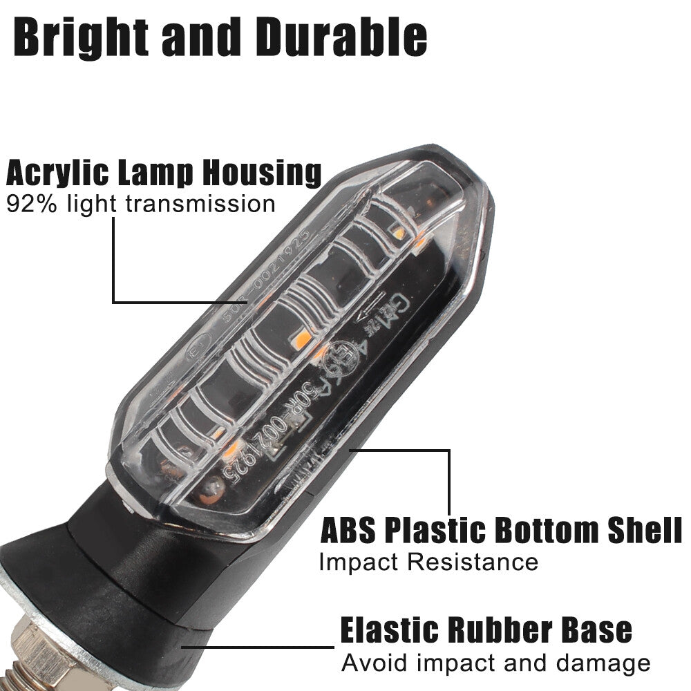 4xMotorcycle LED Turn Signal Light Indicator Lamp for Honda for Yamaha for Harley 12V