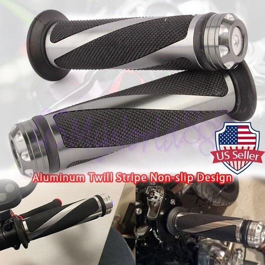 Gray 7/8 22mm Handlebar Hand Grip Fit For Leoncino 250 500 Trail 302S 502S 752S