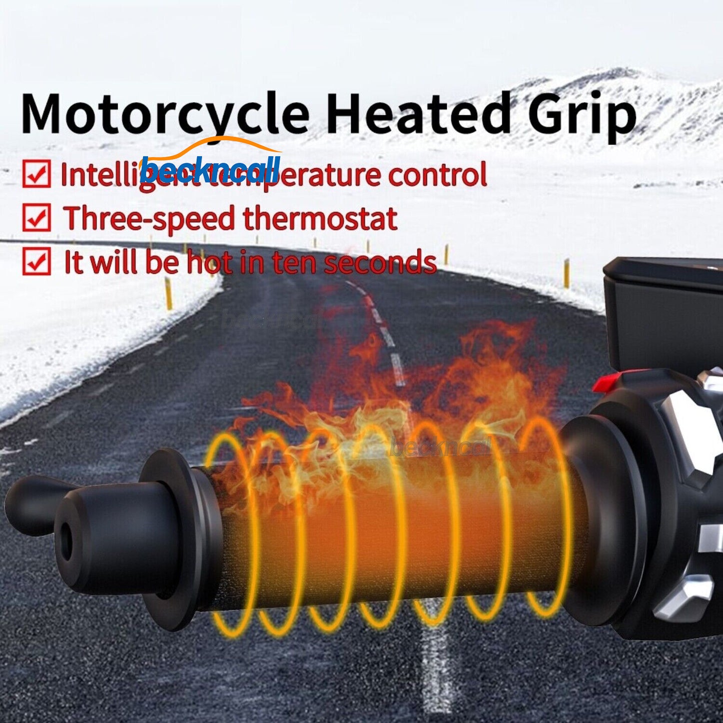 12V Electric Heated Hand Grips Pad Universal Motorcycle Handle Cover Grips Kit
