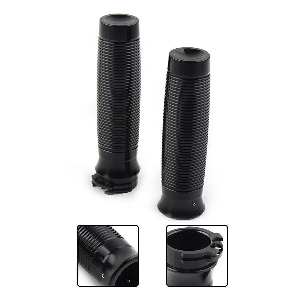 1 25mm Lenkergriffe Motorrad Schwarz Paar f¨¹r for Harley Bobber Chopper
