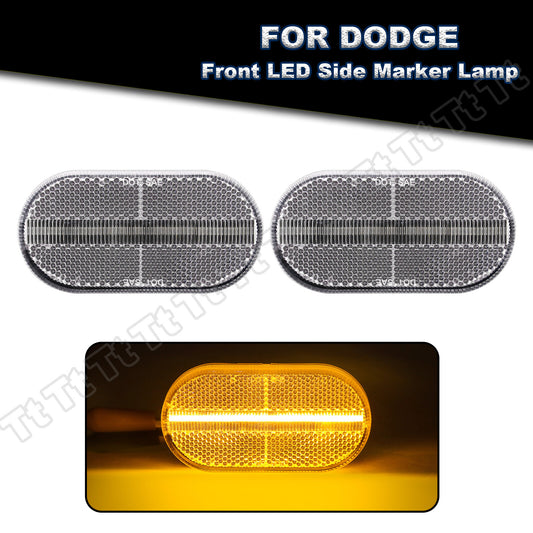 Clear lens for 92-02 for Dodge VIPER GTS SRI SRII LED side marker turn signal lights
