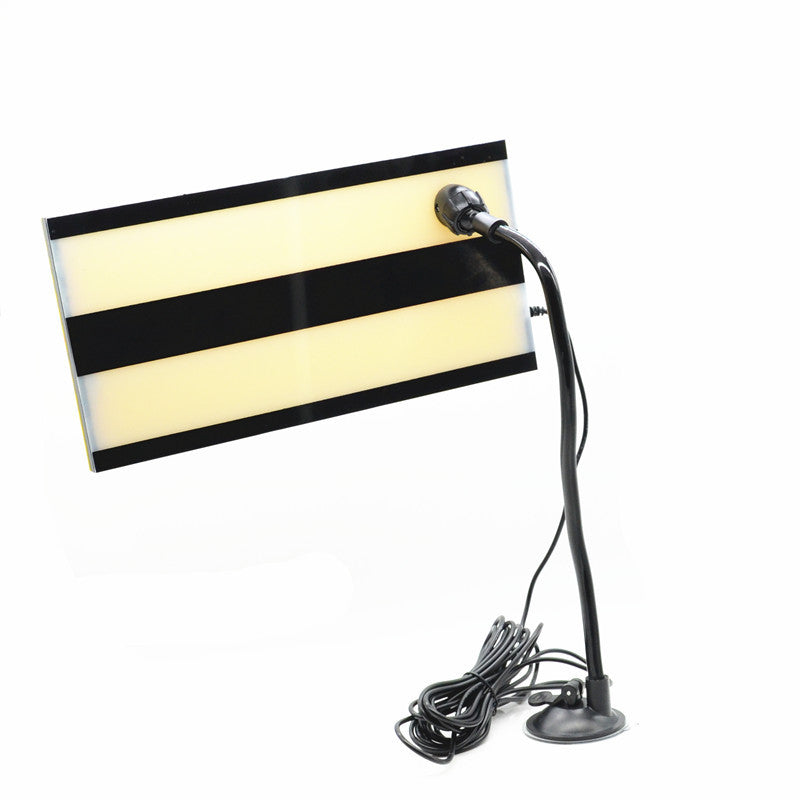 Car Body Black/Yellow Stripe LED Line Board Paintless Dent Reflector Detect Tool