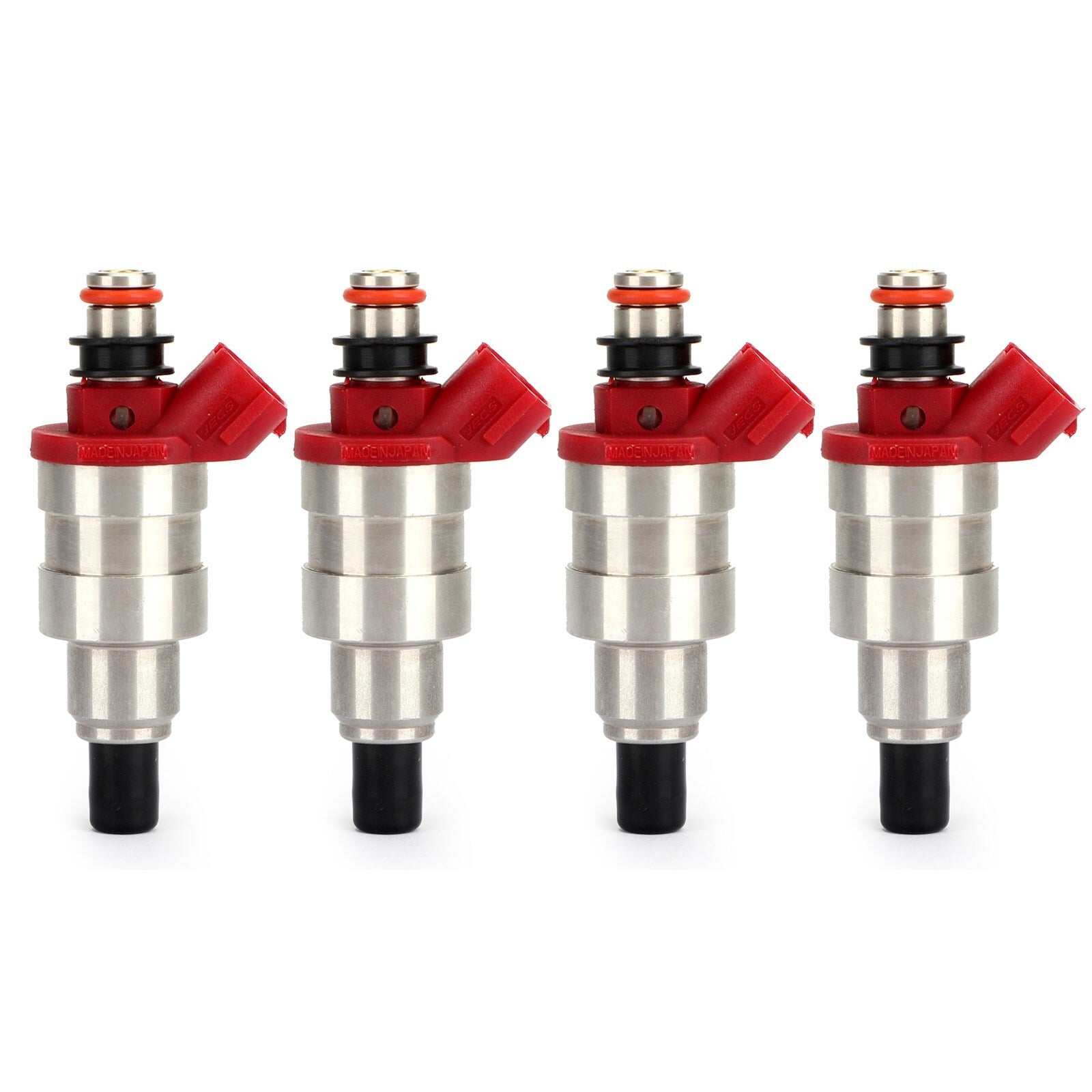 4-pack of new fuel injectors for Mazda B2600 MPV, high-resistance matching G609-13-250