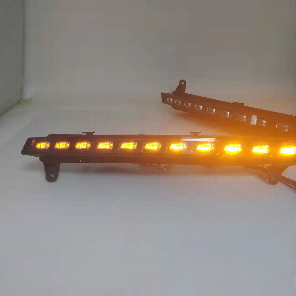LED Daytime Running Light DRL Turn Signals Fog Lamps Pair for Audi Q7 2007~2009
