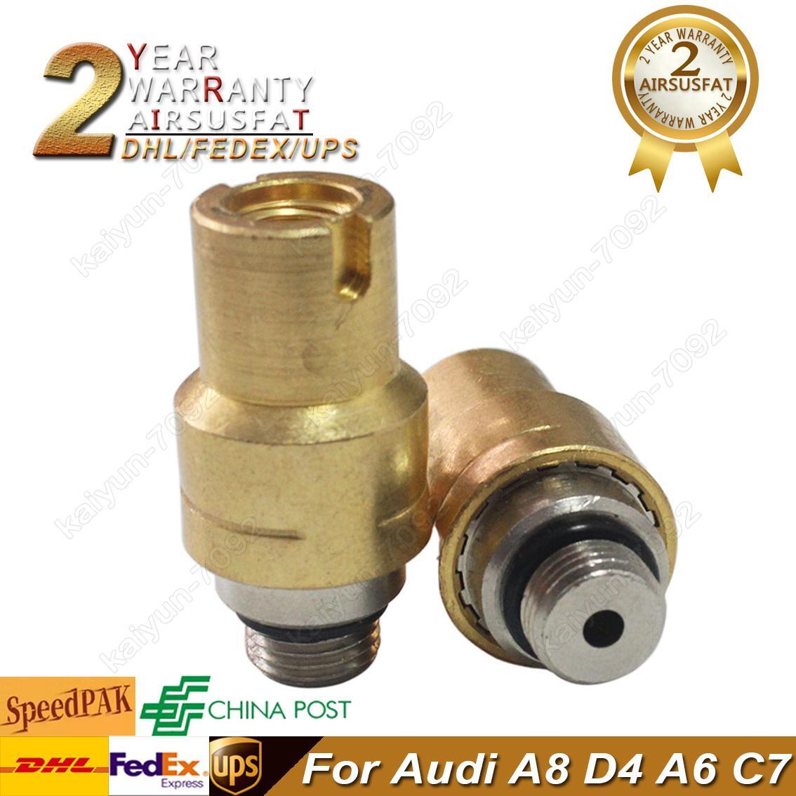 Pair for Audi for A8 D4 A6 Front Air Suspension Repair Kits Shock Pressure Valve New