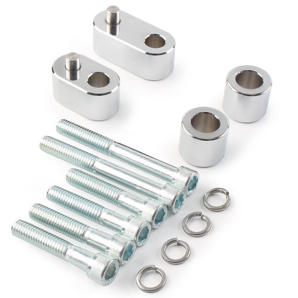 Driver Floorboard Spacer Extension Fit for Harley FLTRX Road Glide 2015-2021 Chrome