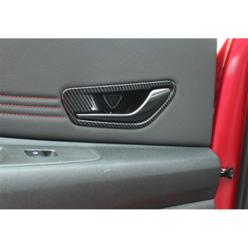 for Hyundai for Elantra 2021-2023 Carbon Fiber Inner Door Handle Bowl Cover Trim ABS