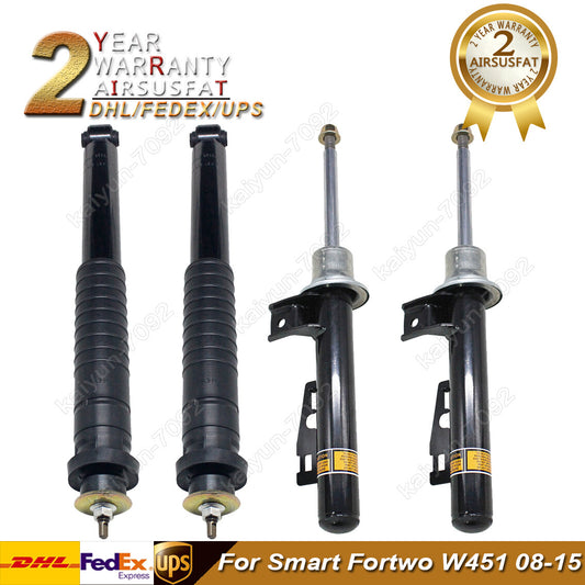 4x for Smart Fortwo W451 2008-2015 Front Rear Shock Strut Absorbers w/O ADS