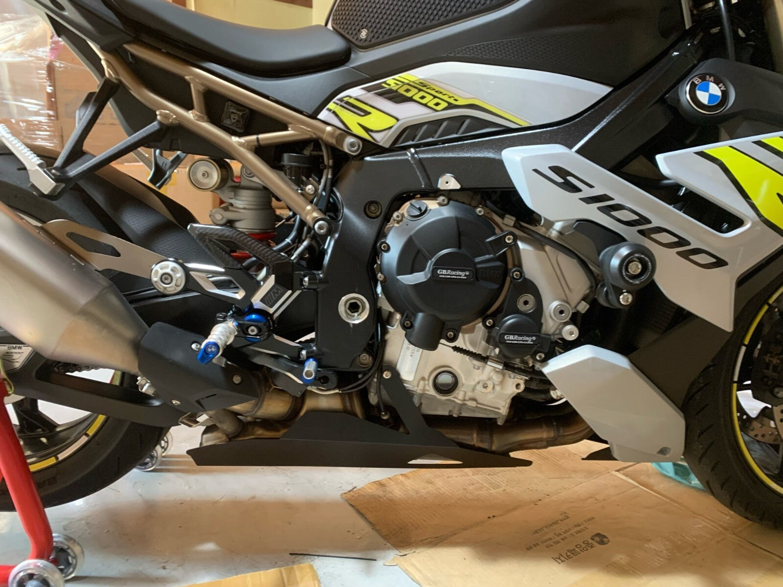 for BMW S1000 R Naked 2021 - 2023 Exhaust Cat Cover Belly Pan