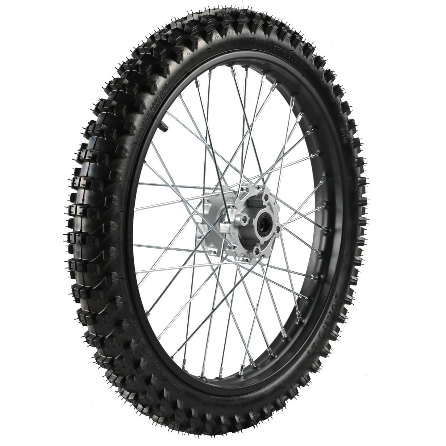 19-inch 70/100-19 front wheel tire and rim for CRF 125cc, 150cc, and 200cc Dirt Pit bicycles.