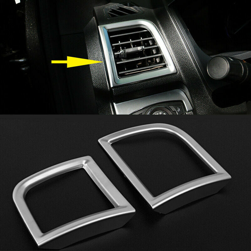 2X for Ford Explorer 2016-2019 Matte Dashboard Side Air Vent Outlet Cover Trim
