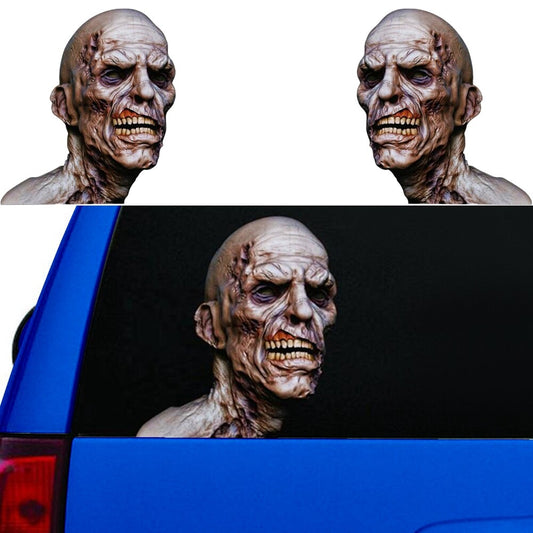 25CMx23CM Horror 3D Zombie Transparent Car Rear Window Decal Vinyl Sticker