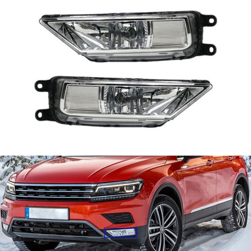 Front Bumper Fog Light With Bulbs Left Right For 2016-2019 for VW for Tiguan AD1