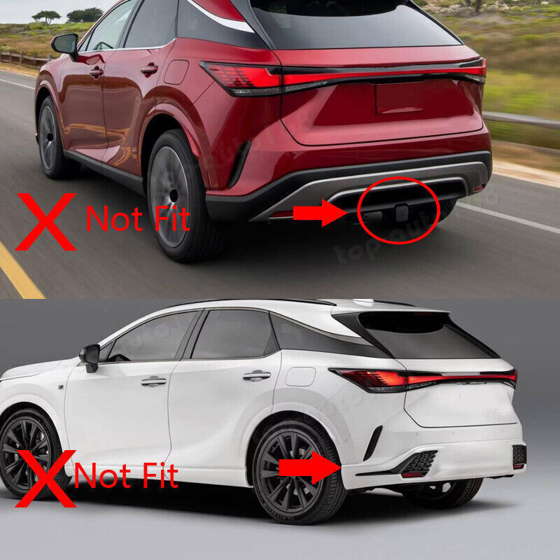 For 2023-2024 for Lexus RX 350 350h 450h Rear Bumper Spoiler Diffuser 1P Matte Black