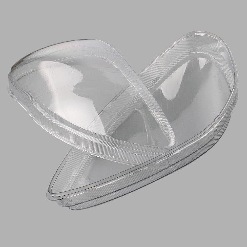 For 2000-2006 W220 S350 S430 S500 PAIR Headlight Lens Cover Clear LH+RH