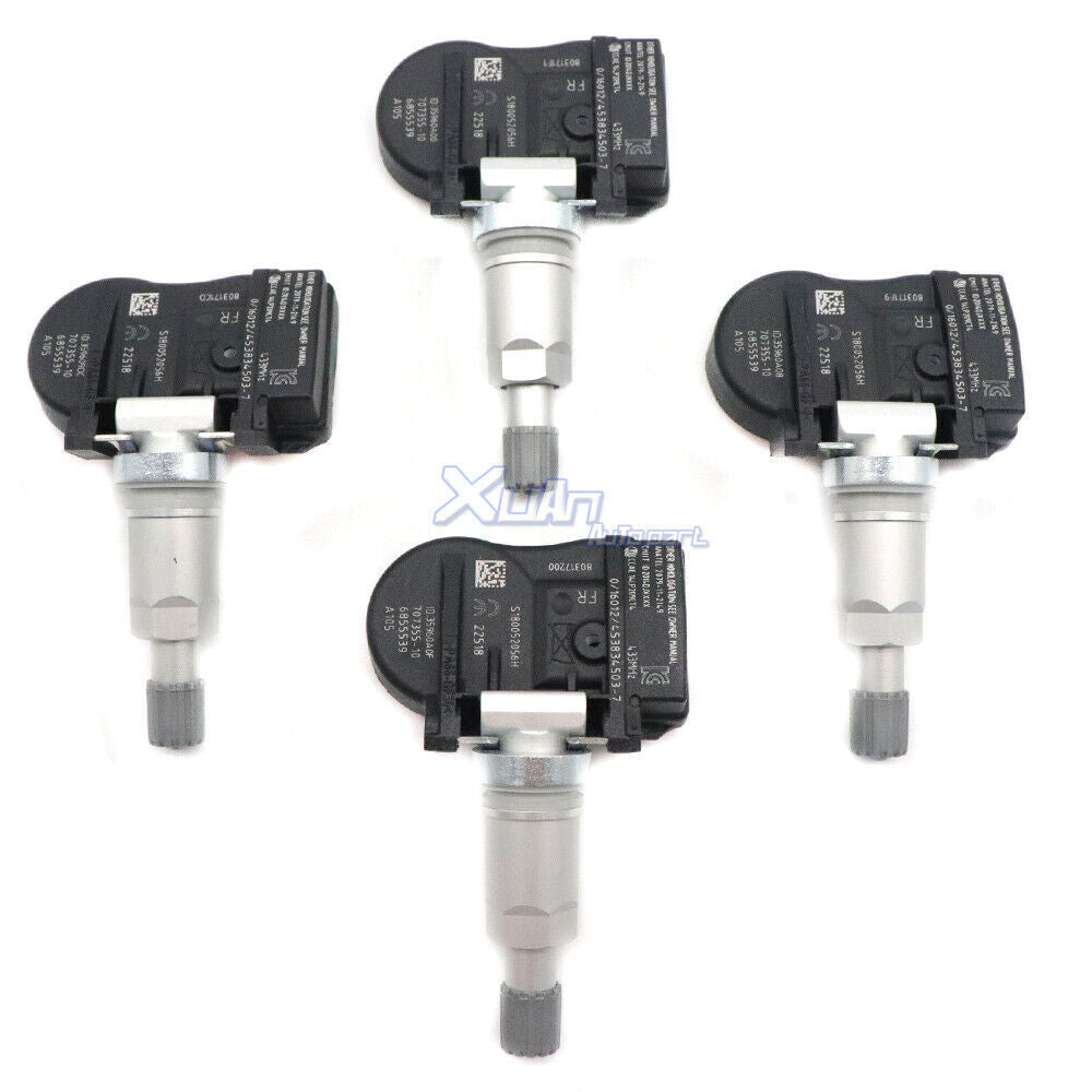 for Mini tire pressure sensor 4pcs 6855539 TPMS for BMW 2 Series, 3 Series, 4 Series, i3, i8, X1, X2, X5