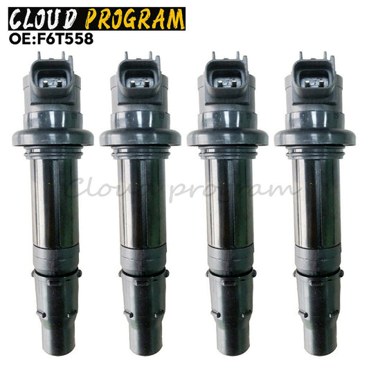 F6T558 4-piece motorcycle ignition coil set; F6T568 suitable for Yamaha R6 RJ15 BJ 2009 engines.