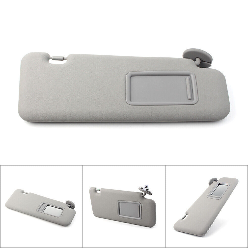 for Toyota 2008-2013 2009 10 11 Highlander W/ Vanity Light Right Gray Sun Visor
