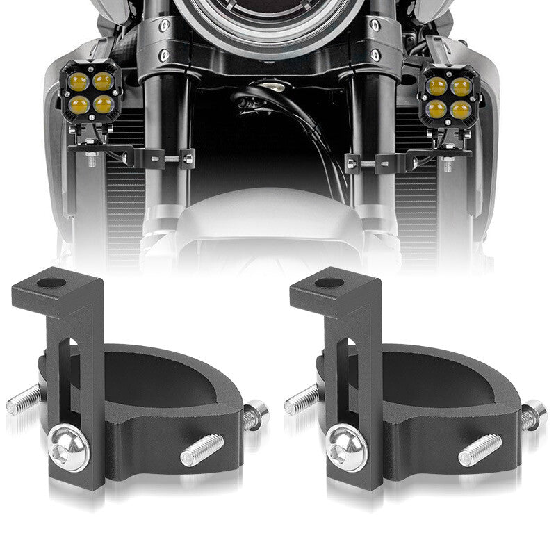 2X 36-60mm Motorcycle Fork Clamp Mount Bracket Holder Spot Headlight Turn Signal