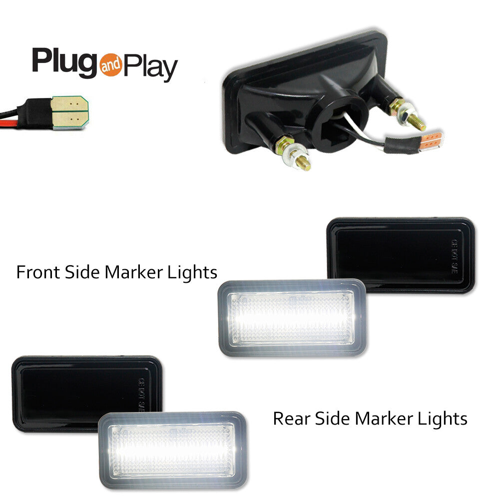 4-Piece LED Side Marker Light Kit for Chevrolet Camaro and for Chevrolet II Nova Impala (models 68-69)