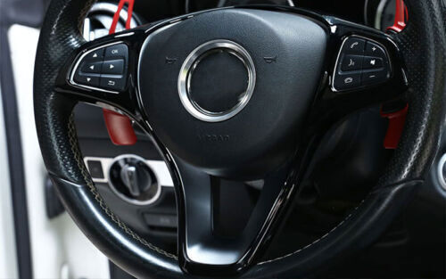 for Benz GLE GLS 2016-2019 Gloss Black Inner Steering Wheel Frame Cover Trim 1P