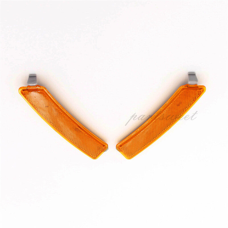 Pair LH  RH Front Bumper Side Marker Reflector Lamps Fit for 13-16 for Lincoln MKZ