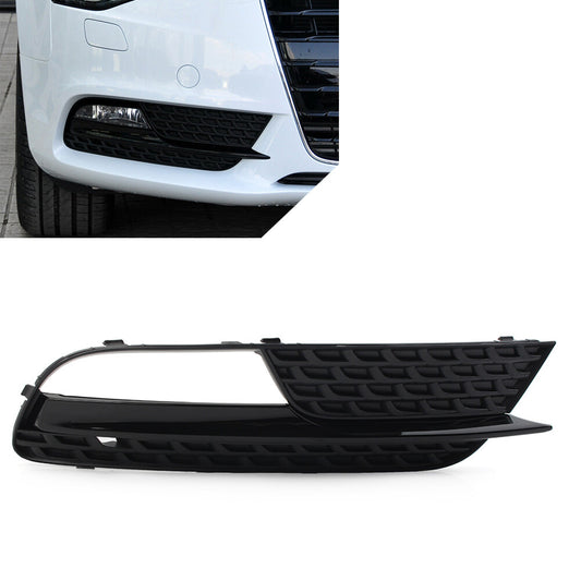 Fit for Audi A5 2012-2016 Black Front Bumper Fog Light Grille Grill Cover Right