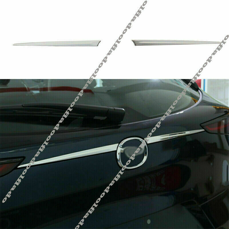 for Mazda CX-30 2020-2022 Chrome Rear Tail Trunk Molding Strips Trim Stainless