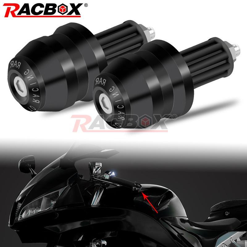 Universal Motorcycle Handlebar Bar End Plug Caps Grips Slider 7/8 Aluminum CNC