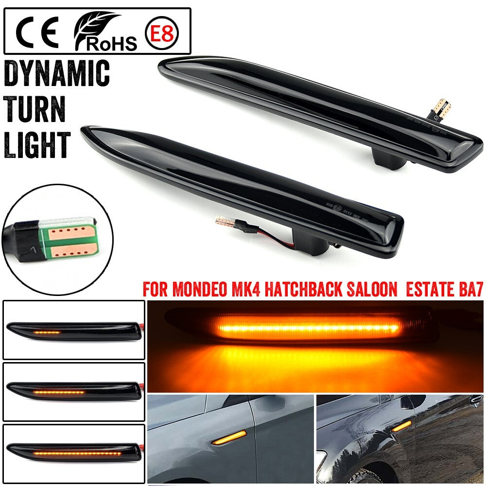 Dynamic LED Side Marker Light for Ford Mondeo Mk4 Hatchback Saloon Estate (BA7)