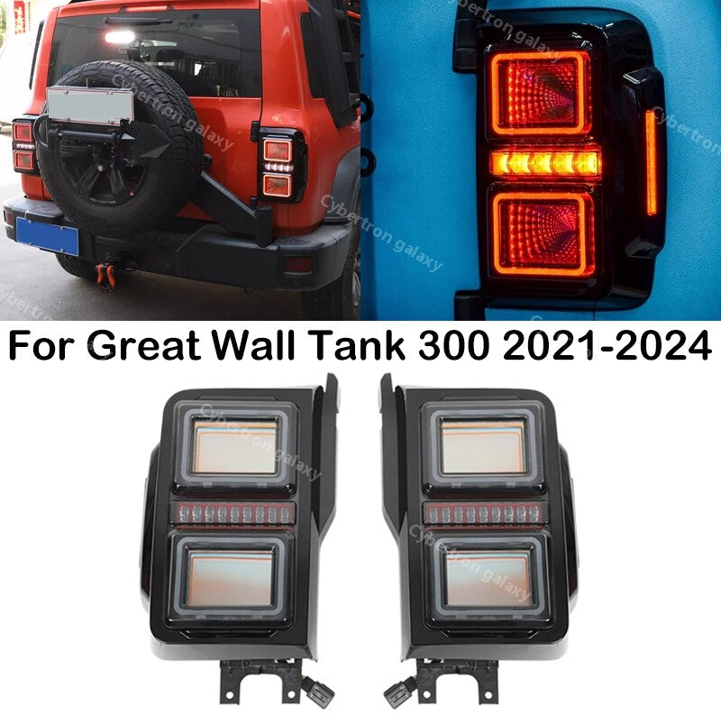 Left and Right Side For Great Wall Tank 300 2021-2024 LED Tail Light Assembly