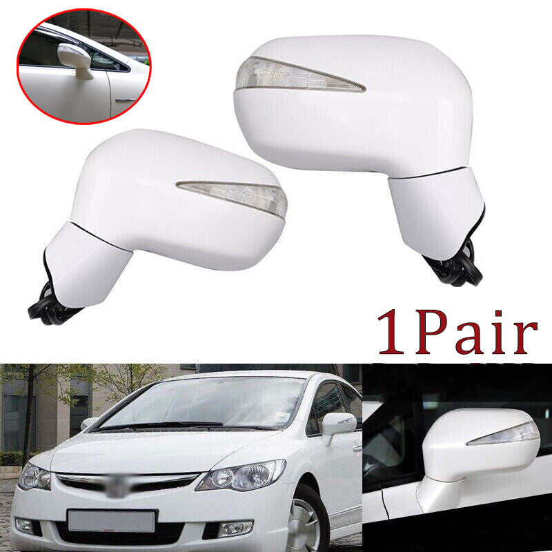 Side mirrors with LED 5 trim levels for Honda for Civic FA1 FD1 FD2 (2006-2011).