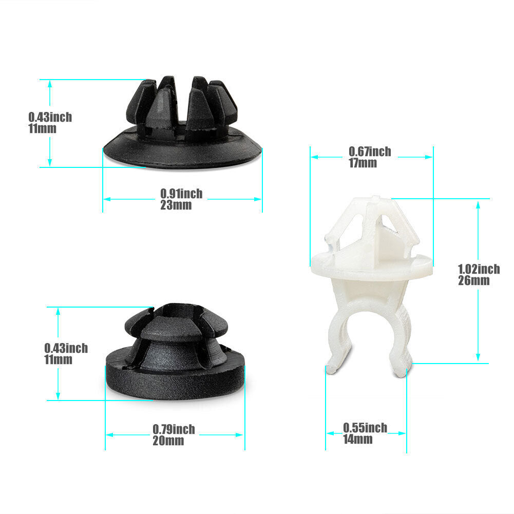 for HONDA for Acura TSX for RDX S2000 Hood Prop Rod Support Holder Clip +Grommet SS0 S84