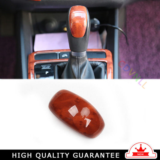 Inner Gear Shift Knob Head Cover Trim Fit for Hyundai IX25 2015-2019 Brown Wood