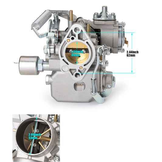 for 1600cc for VW Air cooled Type 1 engines Beetle 113129031N 34 Pict-3 Carburetor