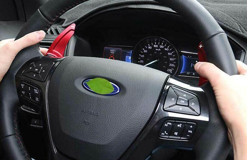for Ford Explorer 2016 2017-2019 Red Aluminum Steering Wheel Shift Paddles 2PCS