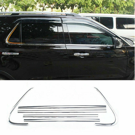 6p for Ford Explorer 2011-2019 S.Steel Bottom Lower Window Frame Sill Trim Cover