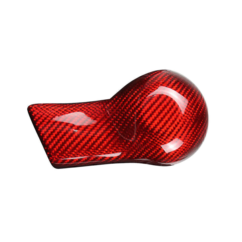 for Chevrolet Camaro 2010-2015 Carbon Fiber Car Inner Shift Knob Cover Case Red
