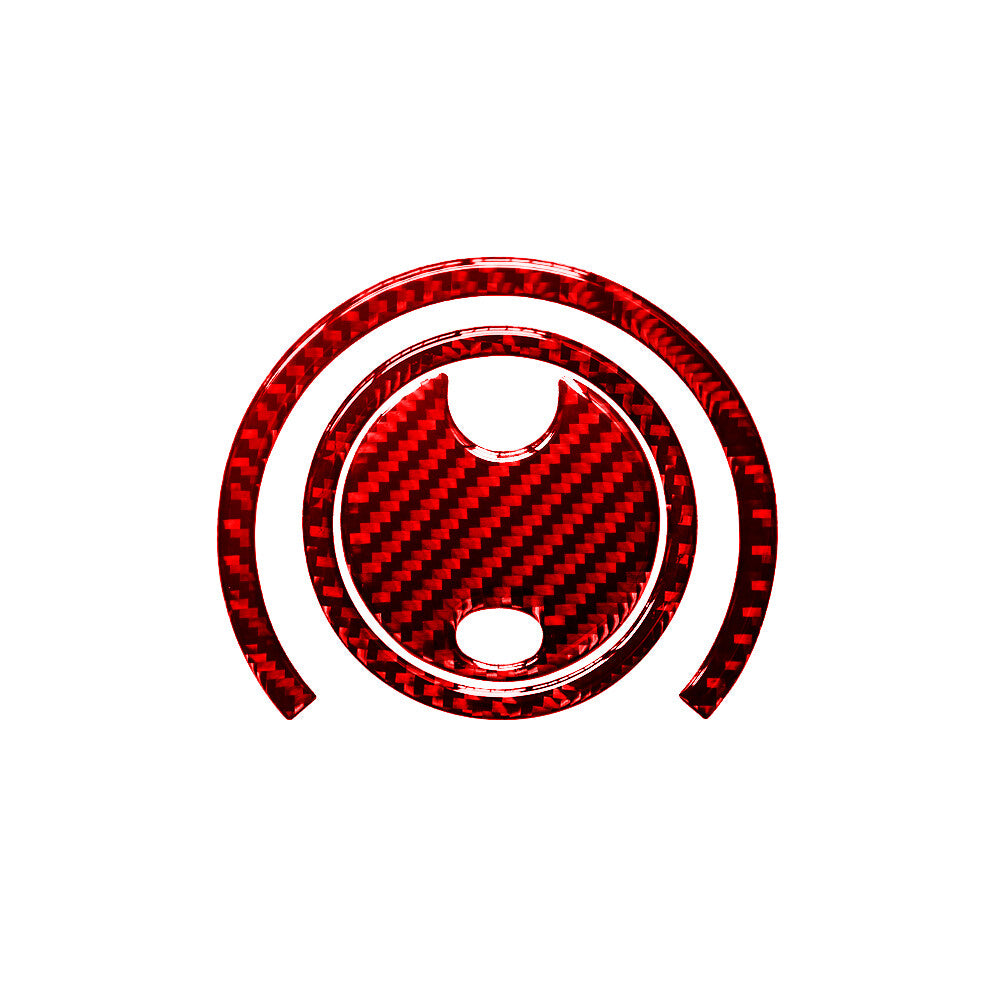 Red Carbon Fiber Central Ventilation Frame Trim for Jeep for Wrangler 2007-2010