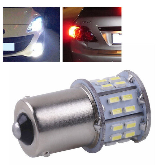12V 1156 BA15S 50-SMD RV Interior LED Light Bulbs Turn Signal Lamp P21W White