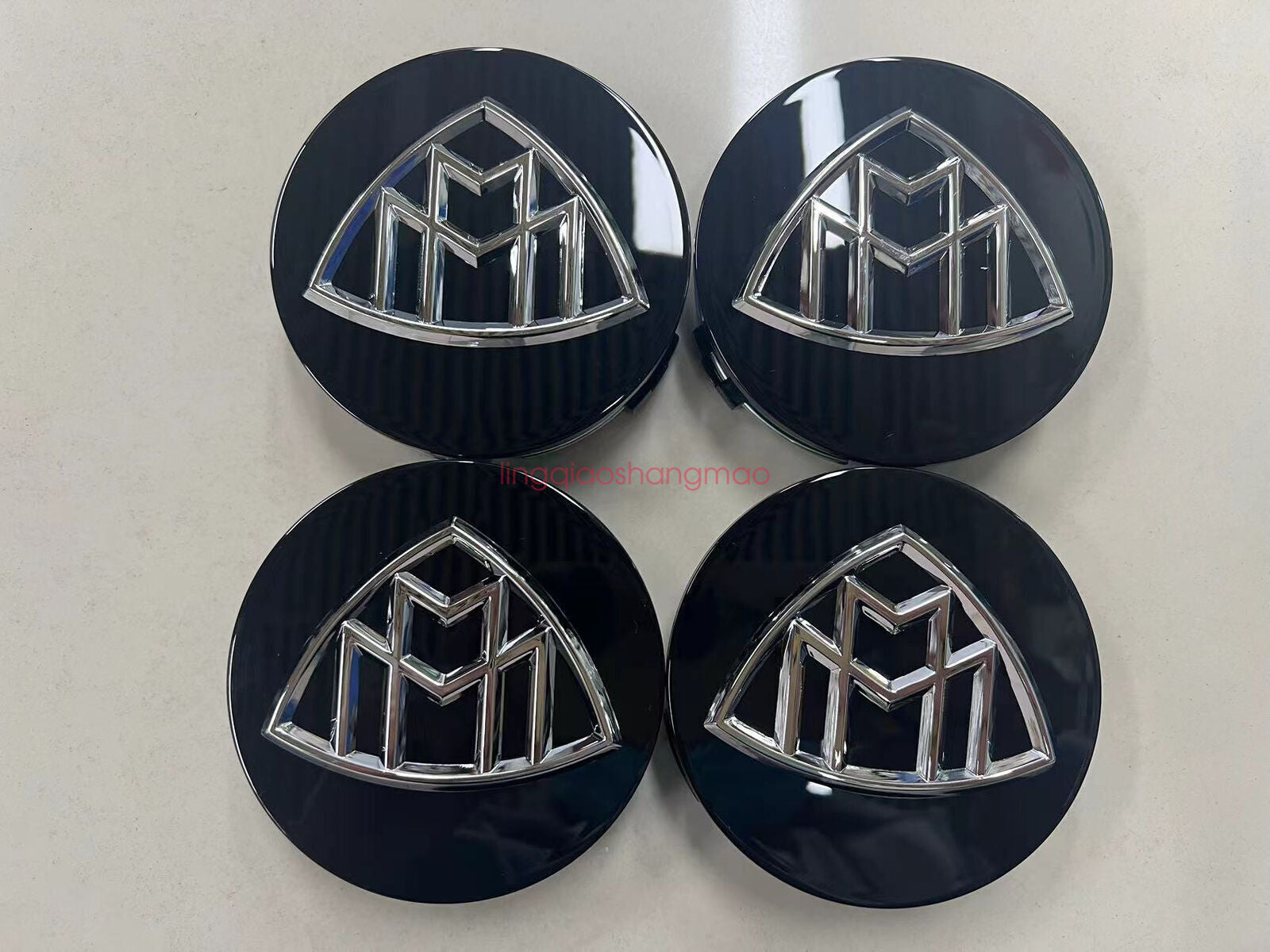 Suitable for Mercedes - for Maybach wheel center hub caps, logo badges, 4 pieces, 75 mm