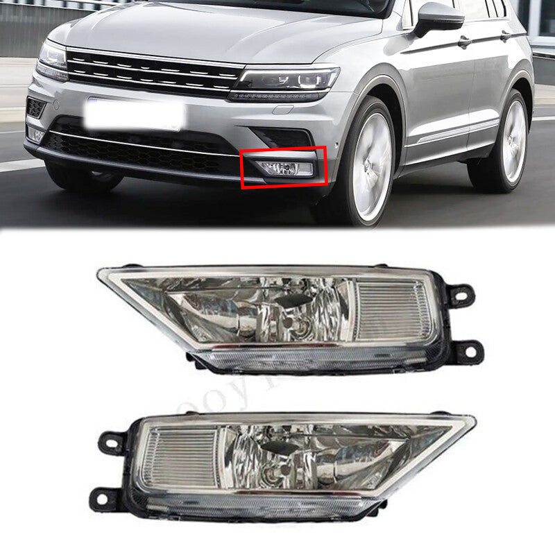 1 Pair New Front Bumper Fog Lamp With Bulbs For 2016-2021 for VolksWagen for Tiguan 5N