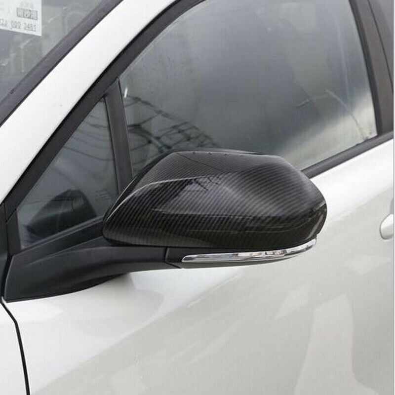 Carbon Fiber Side Door Rearview Mirror Cover Trim for Toyota C-HR CHR 2017-2021